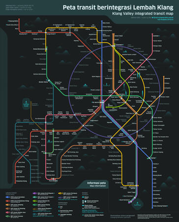 Klang Valley integrated transit map 2026